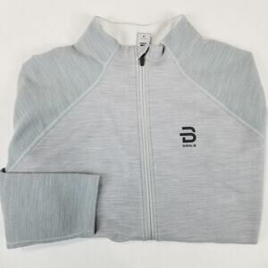 Bjorn Dæhlie Full Zip Jacket XL Light Gray Wool Blend Performance Top Mens